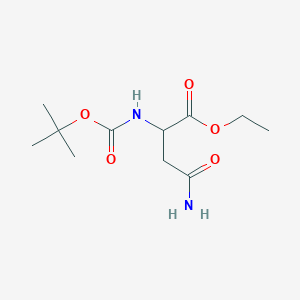 (S)-Ethyl 4-amino-2-((tert-butoxycarbonyl)amino)-4-oxobutanoate - (84787-81-5)