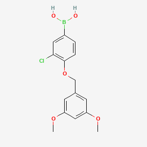 (3-Chloro-4-((3,5-dimethoxybenzyl)oxy)phenyl)boronic acid - (849062-24-4)