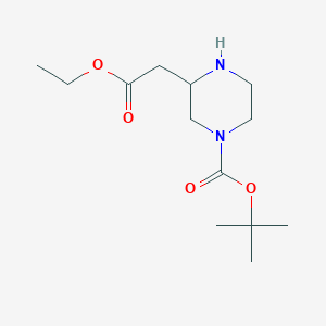 tert-Butyl 3-(2-ethoxy-2-oxoethyl)piperazine-1-carboxylate - (849547-86-0)