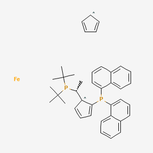 (R)-1-{(SP)-2-[Di(1-naphthyl)phosphino]ferrocenyl}ethyldi-tert-butylphosphine - (849924-43-2)