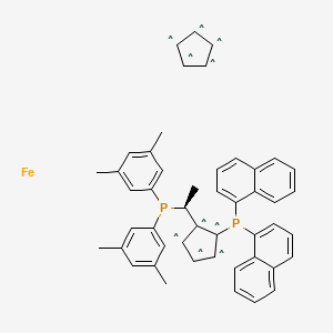 (R)-1-{(SP)-2-[Di(1-naphthyl)phosphino]ferrocenyl}ethyldi(3,5-xylyl)phosphine - (851308-40-2)