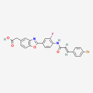2-[4-[[3-(4-BROMOPHENYL)-1-OXO-2-ALLYL]AMINO]-3-FLUOROPHENYL]-5-BENZOXAZOLEACETIC ACID - (853929-59-6)