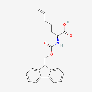 (S)-2-((((9H-Fluoren-9-yl)methoxy)carbonyl)amino)hept-6-enoic acid - (856412-22-1)