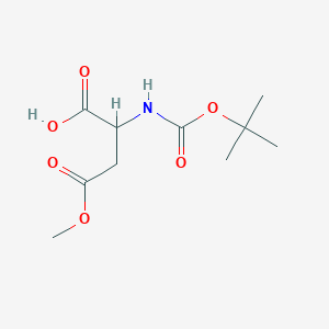 2-(tert-butoxycarbonylamino)-4-methoxy-4-oxobutanoic acid - (856417-64-6)