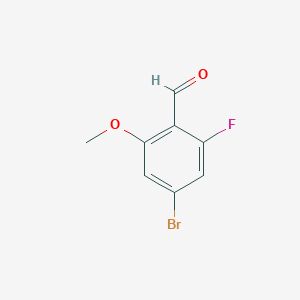 4-Bromo-2-fluoro-6-methoxybenzaldehyde - (856767-09-4)