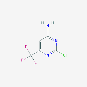 2-Chloro-6-(trifluoromethyl)pyrimidin-4-amine - (85730-36-5)