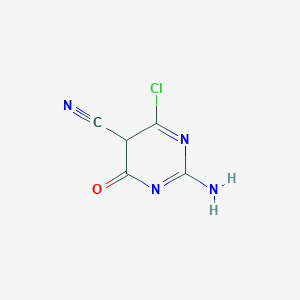 2-AMINO-4-CHLORO-6-OXO-1,6-DIHYDROPYRIMIDINE-5-CARBONITRILE - (85840-23-9)