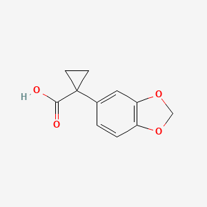 1-(1,3-BENZODIOXOL-5-YL)CYCLOPROPANECARBOXYLIC ACID - (862574-89-8)
