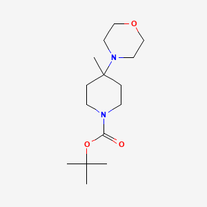 1-Boc-4-methyl-4-morpholin-4-yl-piperidine - (864369-95-9)