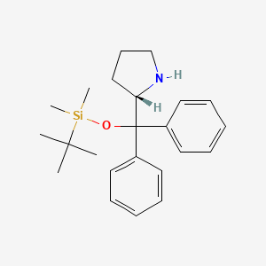 (S)-2-(((tert-Butyldimethylsilyl)oxy)diphenylmethyl)pyrrolidine - (864466-71-7)