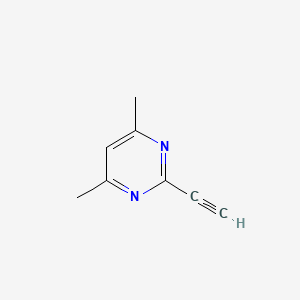 2-Ethynyl-4,6-dimethylpyrimidine - (86520-99-2)