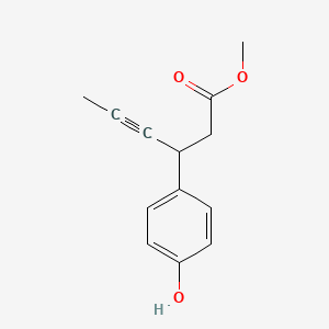 (3S)-3-(4-Hydroxyphenyl)-4-hexynoicAcidMethylEster - (865233-36-9)