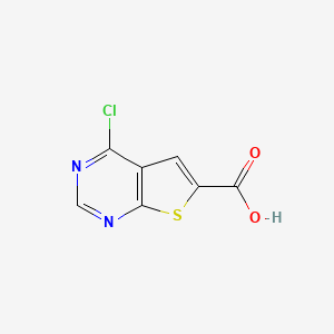 Thieno[2,3-d]pyrimidine-6-carboxylic acid, 4-chloro- - (86825-96-9)