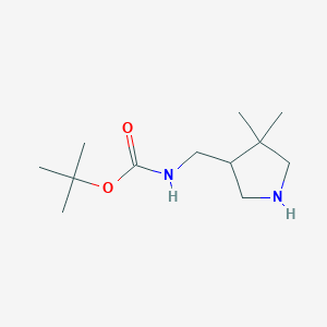 tert-butylN-[(4,4-dimethylpyrrolidin-3-yl)methyl]carbamate - (869292-47-7)