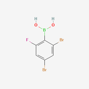 2,4-DIBROMO-6-FLUOROPHENYLBORONIC ACID - (870778-96-4)