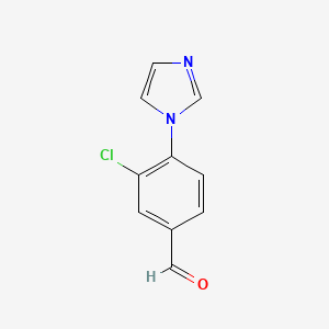 3-Chloro-4-(1H-imidazol-1-yl)benzaldehyde - (870837-48-2)