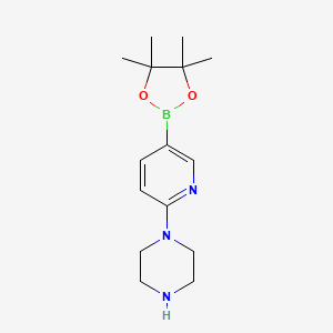 1-(5-(4,4,5,5-Tetramethyl-1,3,2-dioxaborolan-2-yl)pyridin-2-yl)piperazine - (871125-86-9)