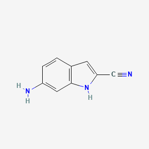 1H-Indole-2-carbonitrile,6-amino- - (873055-07-3)