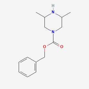 1-Piperazinecarboxylic acid, 3,5-dimethyl-, phenylmethyl ester,(3S,5S)- - (874279-60-4)