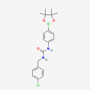 1-(4-Chlorobenzyl)-3-(4-(4,4,5,5-tetramethyl-1,3,2-dioxaborolan-2-yl)phenyl)urea - (874298-88-1)