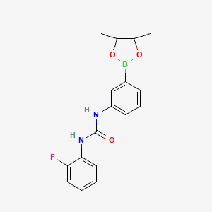 1-(2-fluorophenyl)-3-(3-(4,4,5,5-tetramethyl-1,3,2-dioxaborolan-2-yl)phenyl)urea - (874302-04-2)