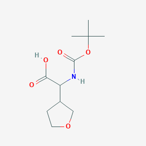 2-(tert-butoxycarbonylamino)-2-(tetrahydrofuran-3-yl)acetic acid - (874583-03-6)