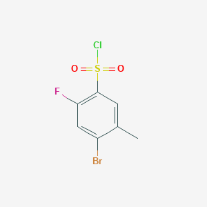 4-bromo-2-fluoro-5-methylbenzene-1-sulfonyl chloride - (874804-14-5)