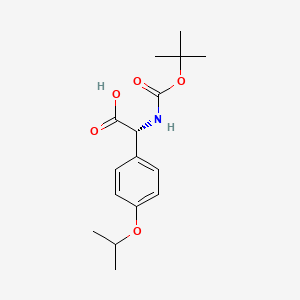 (R)-2-(Boc-amino)-2-(4-isopropoxyphenyl)acetic acid - (876755-79-2)