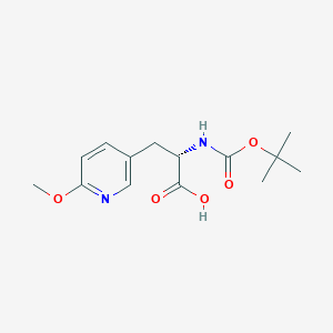 (S)-2-((tert-Butoxycarbonyl)amino)-3-(6-methoxypyridin-3-yl)propanoic acid - (879559-97-4)
