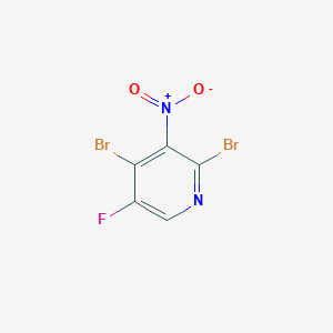 2,4-Dibromo-5-fluoro-3-nitropyridine - (884494-91-1)