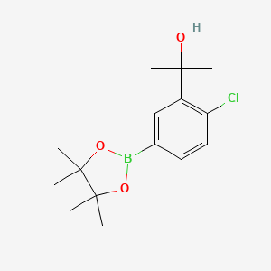 2-(2-chloro-5-(4,4,5,5-tetramethyl-1,3,2-dioxaborolan-2-yl)phenyl)propan-2-ol - (885069-30-7)