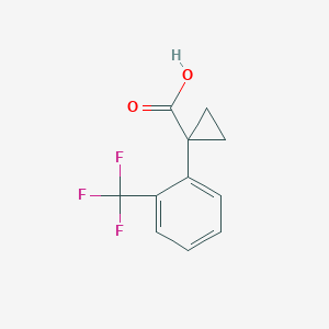 1-(2-TRIFLUOROMETHYL-PHENYL)-CYCLOPROPANECARBOXYLIC ACID - (886366-06-9)