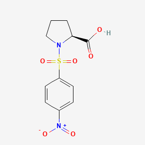 1-[(4-NITROPHENYL)SULFONYL]PYRROLIDINE-2-CARBOXYLIC ACID - (88867-96-3)