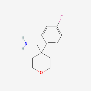 1-[4-(4-FLUOROPHENYL)TETRAHYDRO-2H-PYRAN-4-YL]METHANAMINE - (889939-79-1)