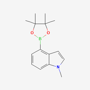 1-Methyl-4-(4,4,5,5-tetramethyl-1,3,2-dioxaborolan-2-yl)-1H-indole - (898289-06-0)