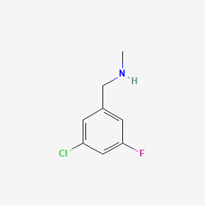 3-CHLORO-5-FLUORO-N-METHYL-BENZENEMETHANAMINE - (90390-34-4)