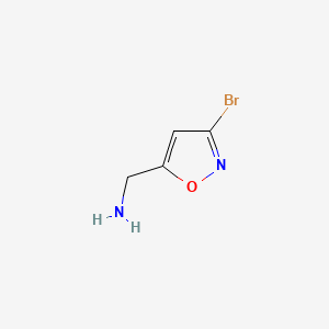 (3-BROMOISOXAZOL-5-YL)METHYLAMINE HYDROCHLORIDE - (90802-21-4)