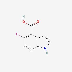 1H-INDOLE-4-CARBOXYLICACID,5-FLUORO - (908600-70-4)