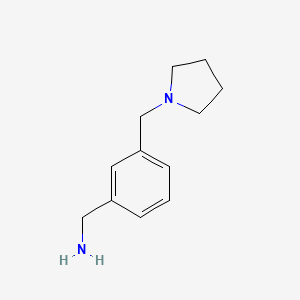 [3-(1-PYRROLIDINYLMETHYL)PHENYL]METHANAMINE - (91271-78-2)
