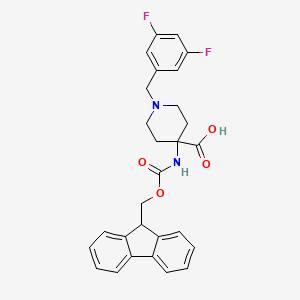 1-[(3,5-difluorophenyl)methyl]-4-({[(9H-fluoren-9-yl)methoxy]carbonyl}amino)piperidine-4-carboxylic acid - (916422-01-0)