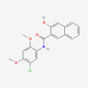 2-Naphthalenecarboxamide,N-(5-chloro-2,4-dimethoxyphenyl)-3-hydroxy- - (92-72-8)
