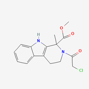 2-(2-chloroacetyl)-2,3,4,9-tetrahydro-1-methyl-1H-pyrido[3,4-b]indole-1-carboxylic acid, methyl ester - (922507-80-0)