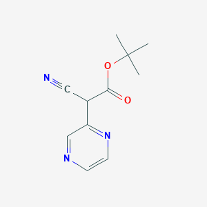 tert-butyl 2-cyano-2-(pyrazin-2-yl)acetate - (930395-88-3)