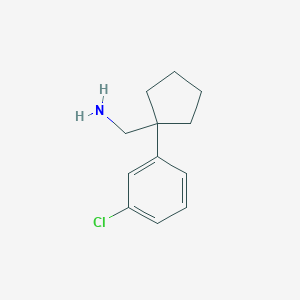 [1-(3-chlorophenyl)cyclopentyl]methanamine - (933752-65-9)