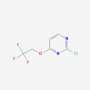 2-chloro-4-(2,2,2-trifluoroethoxy)pyrimidine - (935252-67-8)