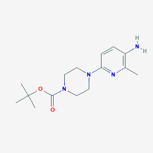 1-Boc-4-(5-amino-6-methyl-2-pyridinyl)piperazine - (936368-54-6)