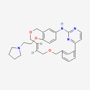 (16E)-11-[2-(1-Pyrrolidinyl)ethoxy]-14,19-dioxa-5,7,27-triazatetracyclo[19.3.1.12,6.18,12]heptacosa-1(25),2,4,6(27),8,10,12(26),16,21,23-decaene - (937272-79-2)