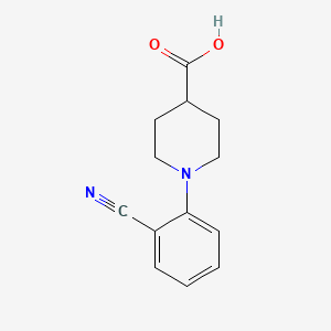 1-(2-CYANOPHENYL)-4-PIPERIDINECARBOXYLIC ACID - (937601-79-1)