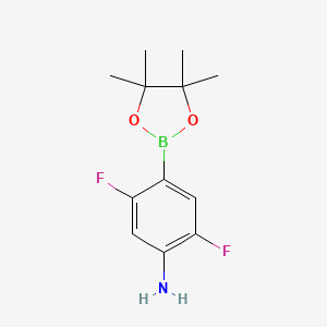 2,5-difluoro-4-(4,4,5,5-tetramethyl-1,3,2-dioxaborolan-2-yl)benzenamine - (939807-75-7)