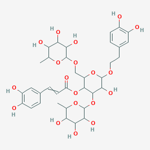 2-(3,4-Dihydroxyphenyl)ethyl 3-O,6-O-bis(浼�L-rhamnopyranosyl)-4-O-[(E)-3-(3,4-dihydroxyphenyl)propenoyl]-灏�D-glucopyranoside - (94079-81-9)